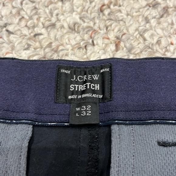 J Crew Men's 484 Slim Tech Pant Casual Sz 32x32 Navy Blue Performance Golf - Picture 2 of 8